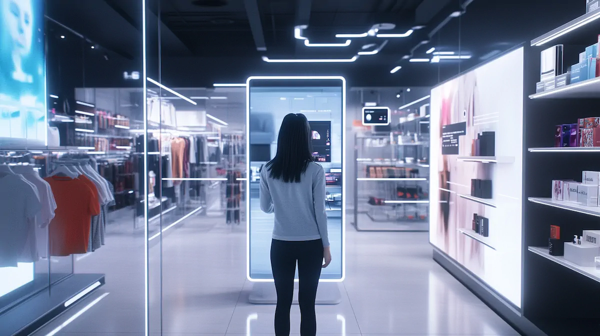 Infographic showing different AI applications in marketing