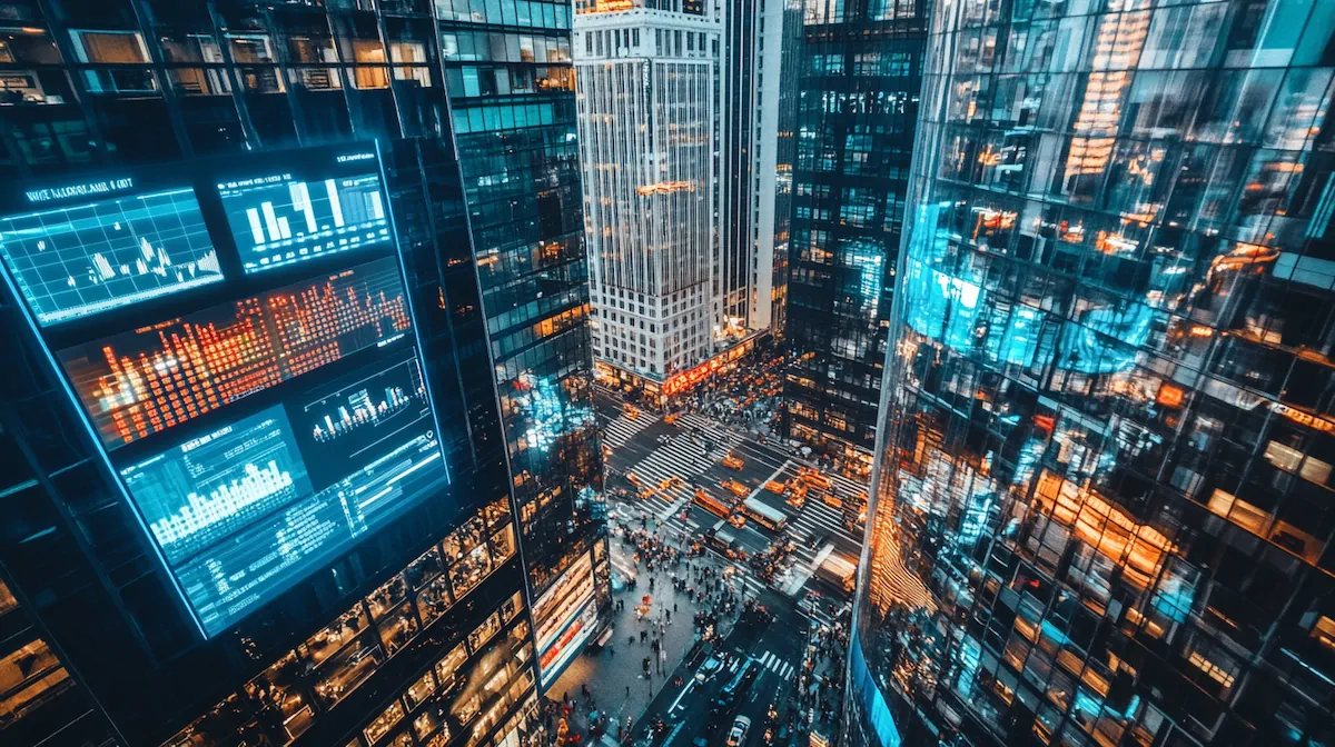 Market value growth chart showing AI marketing sector expansion