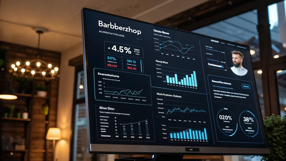 Barbershop marketing strategy performance metrics dashboard 2025
