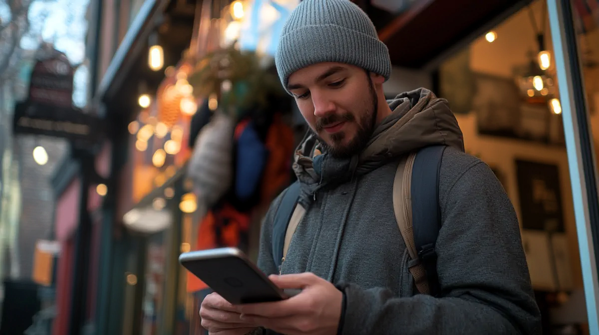 Marketing professional implementing local SEO strategies