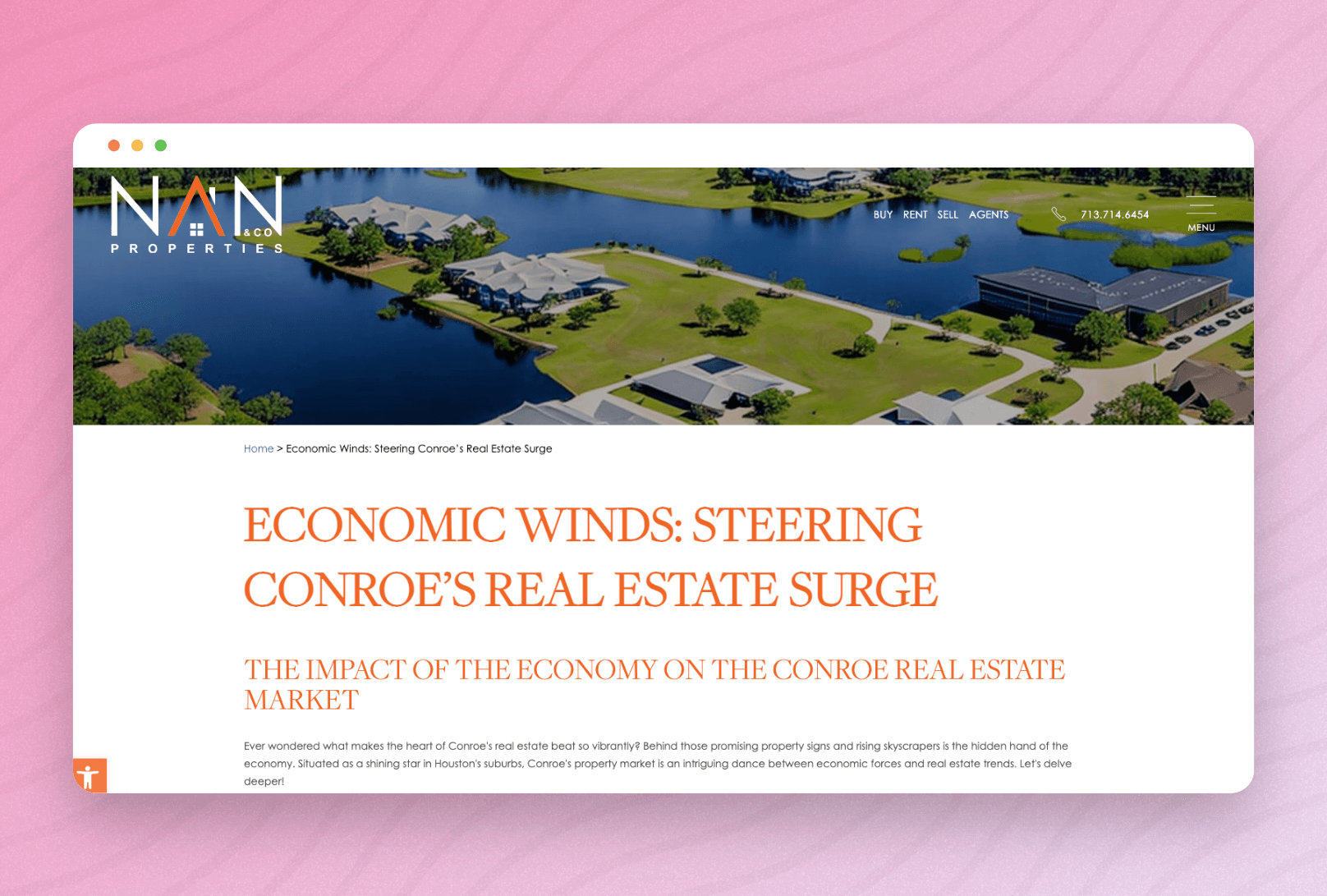 Real estate blog about local market trends.