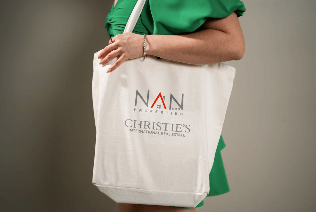 Branded giveaway bags for guerrilla marketing.