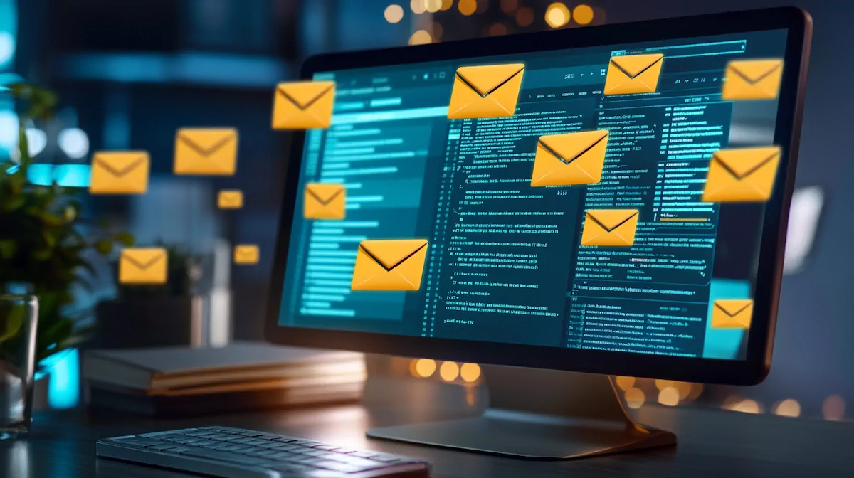 Email marketing dashboard showing campaign performance metrics and A/B testing results