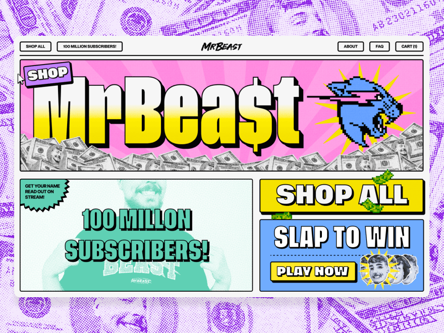 Mr Beast Shop by basement studio